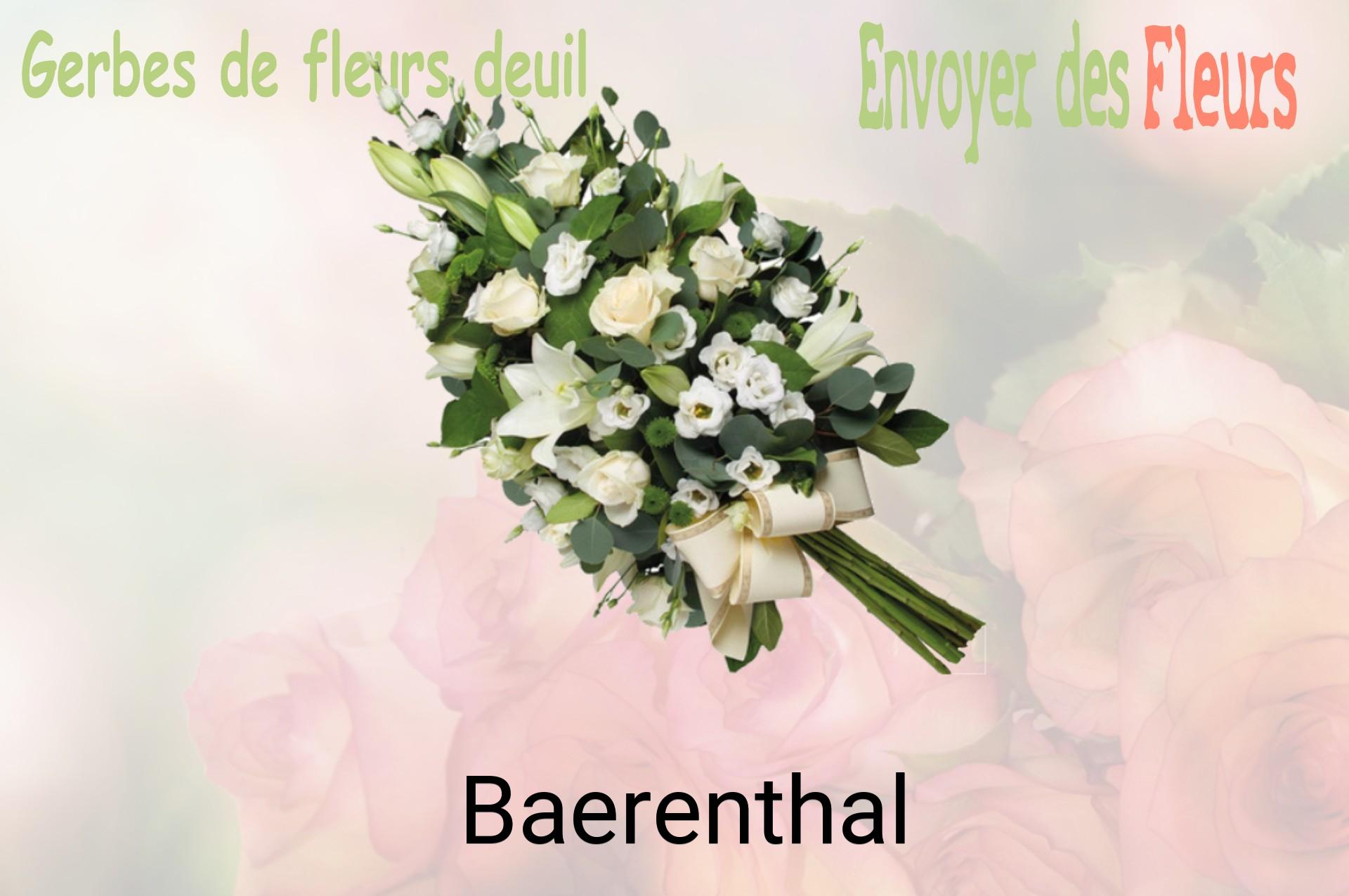Gerbe de fleurs de deuil livrée à Baerenthal